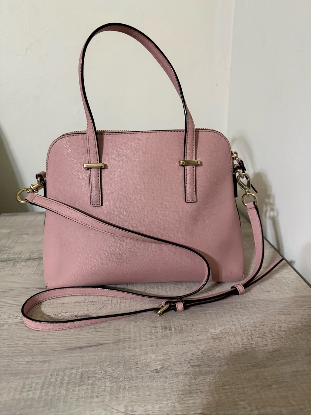 kate spade Light Pink Dome Satchel with Gold Hardware - Picture 3 of 7